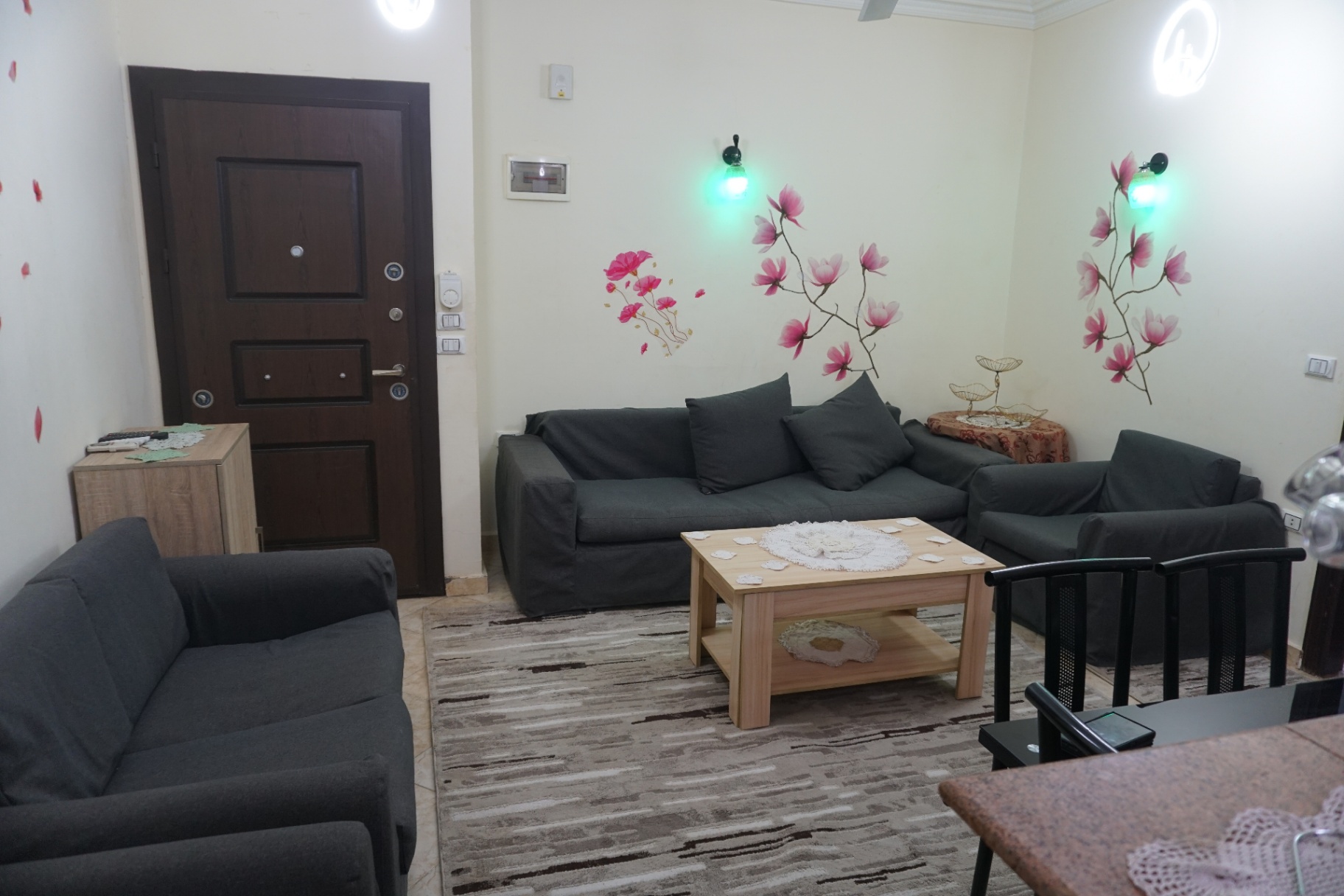 Living area with entry