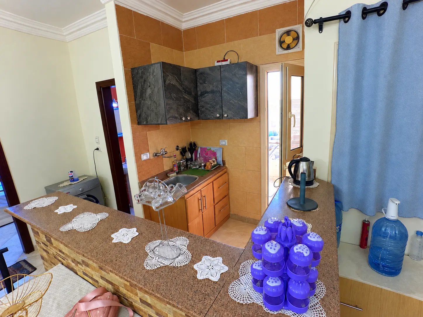 Overview of the apartment kitchen